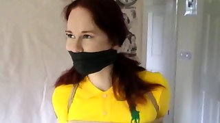 Equestrian bound gagged and vibed